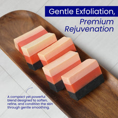 Relumins Glutablend bar used on the face for gentle daily cleansing.