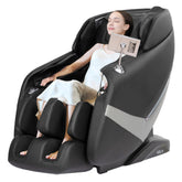 RELX 2026 full-body massage chair front view showing luxurious design and controls.