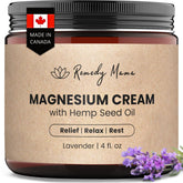 Remedy Mama Magnesium Cream bottle with lavender for calming evenings
