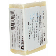 Remwood Grandma's Lye Soap bath scene; soothing routine for delicate skin.