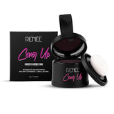 RENEE Cover-Up Hair Powder Brown jar for quick root concealment and an all-day natural look.