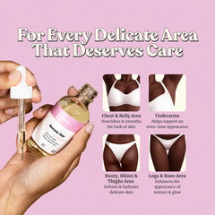 Renew Her oil texture swatch reveals silky, moisturizing consistency.