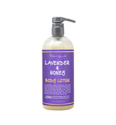 RENPURE Lavender and Honey Body Lotion bottle showing a hydrating formula for daily nourishment.
