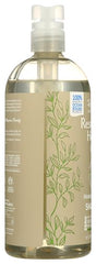 RENPURE Restorative Hemp Oil Shampoo label closeup highlighting cruelty-free and organic certification notes