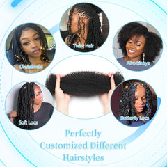 Renyarch Afro Kinky Bulk color 4 chocolate shade for rich tones