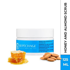 Repechage scrub texture with almond meal for mild exfoliation suitable for all skin types