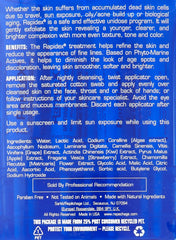 Close-up of Rapidex Marine Exfoliator scrub texture for smoother pores.