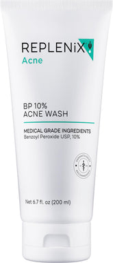 Replenix BP Acne Face Wash bottle-pump for easy daily cleansing of acne-prone skin.
