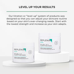 Application wipe image demonstrating convenient no-rinse skincare routine.