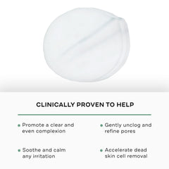 Applying a Gly-Sal pad during skincare for blemish control and smoother texture.