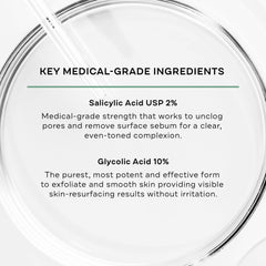 Replenix Gly-Sal pads pack opened, showcasing convenient pre-soaked design for daily acne care.