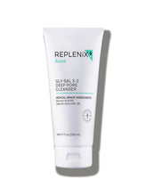 Replenix Gly-Sal Deep Pore Wash bottle front showing pore-clearing action for acne-prone skin.