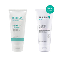 Replenix Gly-Sal Deep Pore Wash foam detail shows gentle, non-soap lather.