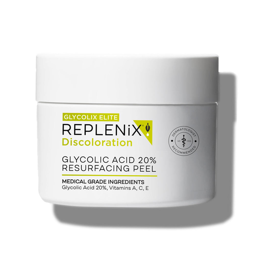 Replenix Glycolix Elite peel pad pack for on-the-go exfoliation and brightening