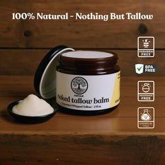 Reroot Naked Tallow Balm whipped texture promises luxurious hydration.