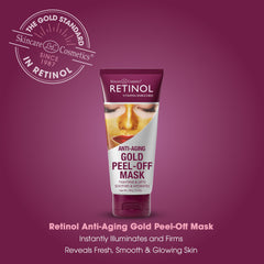 Premium packaging close-up highlighting the luxurious gold formula