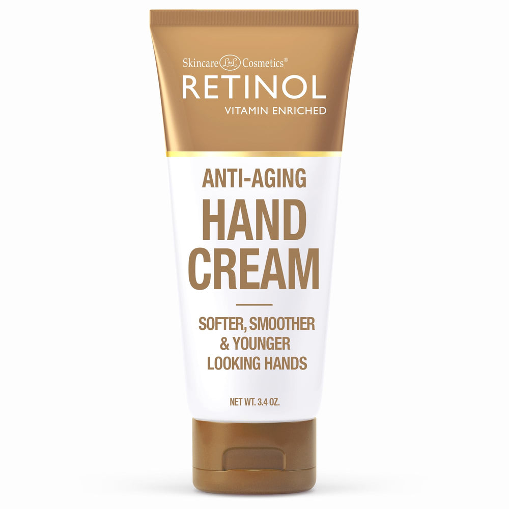 LIVAURA Retinol Hand Cream jar shows rich texture for deeply hydrated hands.