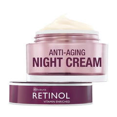 LIVAURA Retinol Night Cream bottle with sleek design for smoother skin