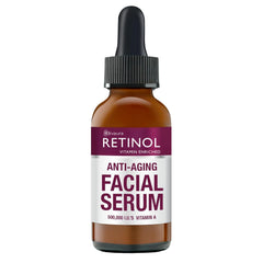 LIVAURA Retinol serum bottle close-up showing premium anti-aging formula for smoother skin.