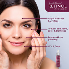 Packaging display with LIVAURA serum on a vanity.