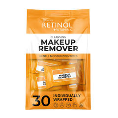 Retinol LIVAURA travel wipes in packaging for convenient cleansing on the go.