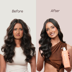 Rev320 Ingredient panel emphasizing sulfate-free formula and color-safe care.