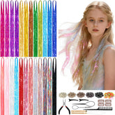 Revahope 8400 strands hair tinsel kit colors to brighten daily looks.