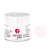 Revel Nail Clear Build Powder bottle pour with premium finish and long-lasting shine.