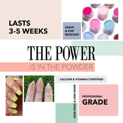 Revel Nail Clear Dip Powder jar ready for smooth, even color.