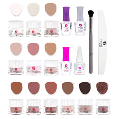 Revel Nail starter dip kit cover showing all-in-one manicure setup