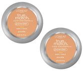 Revitalift True Match powder compact Fresh Beige W4.5 glides for a natural finish.