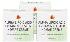 Reviva Labs DMAE Cream neck and face jar shows rich texture with firming potential