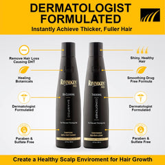 Revivogen MD Thickening Conditioner bottle demonstrating volume-boosting care for scalp health