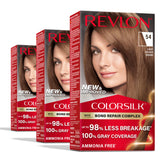 Revlon ColorSilk bond repair bottle showing bond repair complex for stronger-looking hair.