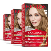 Revlon ColorSilk bottle pour demonstrates easy application and even color