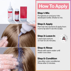 REVLON ColorSilk Digitones keratin-infused formula for healthier-looking hair after dyeing.