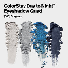 REVLON ColorStay Day to Night Quad swatches reveal rich pigments for versatile looks