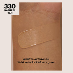 REVLON ColorStay foundation close-up texture showing natural finish.
