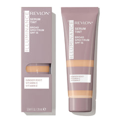 REVLON Illuminance Serum Tint bottle showing satin finish and compact packaging