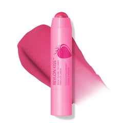 REVLON Kiss Tinted Lip Balm Fresh Strawberry tube provides hydrating SPF protection.