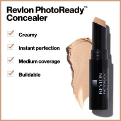 Revlon PhotoReady Concealer Stick HD Filter Technology softens flaws under bright light