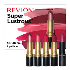REVLON Super Lustrous Blushing Mauve and Soft Silver Rose swatches reveal pearly and cream finishes.