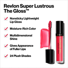 Revlon Super Lustrous Lip Gloss Rose Quartz packaging and oversized applicator