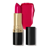 REVLON Super Lustrous Lipstick close-up swatch shows rich color and conditioning