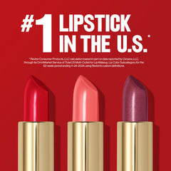 Revlon Super Lustrous Lipstick pearl finish swatches emphasize luminous sheen and color