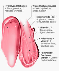 Drop being dispensed from REVO Collagen Jelly for easy use.