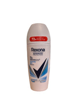 Rexona Cotton Dry Roll-On bottle shown, offering reliable moisture protection throughout the day.