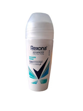 Rexona Shower Fresh roll-on application on skin for everyday protection.