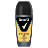 Rexona Sport Defence roll-on bottle shown for all-day freshness
