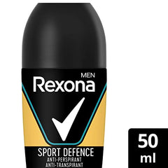 Close-up of Rexona Sport Defence cap sealing freshness